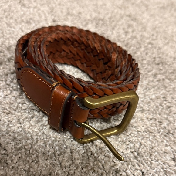 Lucky Brand Accessories - Lucky Brand Brown Braided Belt